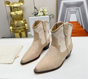 5A Boots IM8156350 IsabelMarant Dewina Bottines en cuir suédé Discount Desinger Chaussures Pour Femmes Taille 35-41 Fendave
