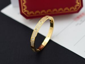 5A armbanden Catier liefde bruiloft armband diamanten verharde in iconische collectie voor vrouwen met stofzak doos maat 16/19 Fendave