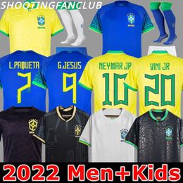 5A + BRÉSILS 2023/22 Maillots de football BATEAU GRATUIT CamisetaS de futbol PAQUETA RAPHINHA Maillot de football maillots MARQUINHOS VINI JR brasil RICHARLISON HOMMES ENFANTS FEMME NEYMAR