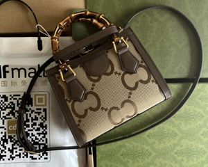 5A Cosmetische Zakken G655661 20cm Diana Jumbo Mini Tote Bag Korting Designer Portemonnees Voor Vrouwen Met Doos Fendave