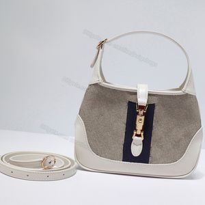 9A Crossbody Schoudertassen Tote Bag Leer Canvas Jackie Satchel Dames Handtassen Vintage Handtassen Mode Mini Shell Portefeuilles Luxe 637092 19cm G23