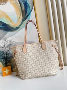 5a Designer tas draagtas Leren handtassen L Designer dames klassieke bloem geruite schoudertas voor buiten boodschappentassen