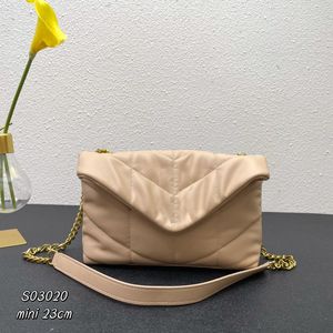 5A sac à chaîne design LOULOU Puffer sac à jouets en cuir d'agneau matelassé sac à bandoulière femme en cuir de veau sac à main de luxe sac à bandoulière boucle rabat mini nouveau 2022