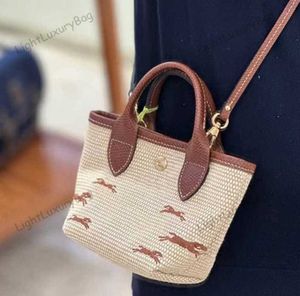 5A Designer broderie fourre-tout sacs sac de paille été sac de plage mode sac à bandoulière marque épaule seau portefeuille femmes sacs à main de luxe classique femme sacs à main 230705