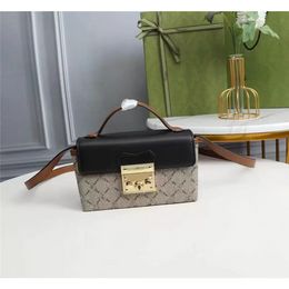 5A Designer Luxury bag Padlock Small Chain Shoulder Beige Bag 652683 Taille 18x10x5cm