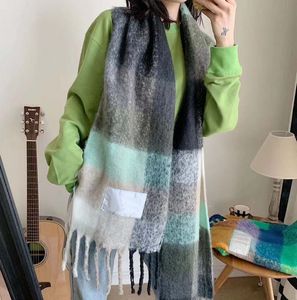 5A Designer Sjaal Heren Dames Luxe Sjaals Herfst en Winter Warm Outdoor Mode Regenboog Geruite Sjaals 8 Kleuren a