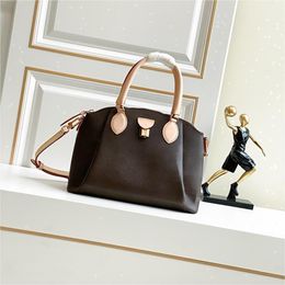 5A Designers Classic RIVOLI'S sacs à main pour femmes avec serrure luxe grande capacité voyage sac à bandoulière en cuir véritable de haute qualité