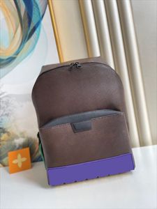 5A DISCOVERY BACKPACK PM Designer Mens School Notebook Laptop Book Toile Sac en cuir Duffle Voyage Messenger Tote Bag Satchel