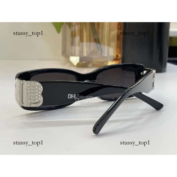 5A Lunettes BB BB0096S Strass Dynasty Rectangle Lunettes Discount Lunettes de soleil de créateur pour hommes femmes 100% UVA/UVB avec boîte à lunettes Fendave 621643 170