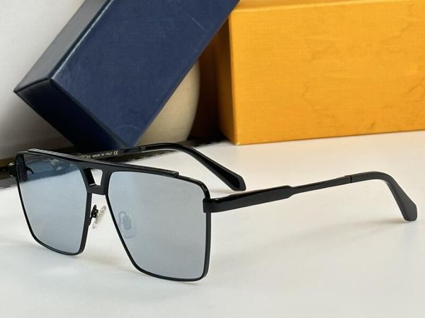 5A Anteojos L Z1584U 1.1 Evidencia Gafas de sol cuadradas de metal Descuento Gafas de diseñador para hombres Mujeres 100% UVA / UVB con caja de bolsa para gafas Fendave