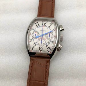 5A Frank Muller Montre Cintree Curvex Chronographe Mouvement mécanique à remontage automatique Montre-bracelet Discount Montres de créateurs pour hommes femmes 23.11.20 Fendave