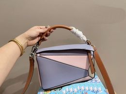 Sac géométrique 5A Plain délicat et beau sac à bandoulière décontracté simple élégant sac à main luxueux sac à main parfaitement à la mode