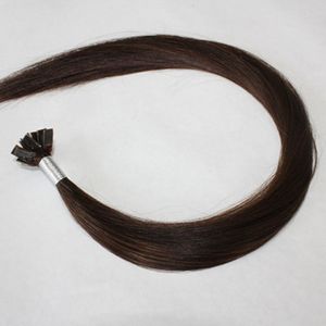 ELIBESS HAIR - 1 g/s 100 g/pak Indiase remy Italiaanse keratine platte tip hair extensions 16 