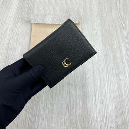 5A hoogwaardige zwarte luxe designer portemonnee Stijlvolle leren portemonnee met meerdere vakken Klassiek ontwerp voor dagelijkse behoeften