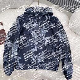 7A herenontwerper Hooded Jacket Dunne Jacquard Fabric Wind Breaker damesletter-gedrukte winterjas luxe jas