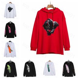 5a heren big v hoodies hiphop stylist hoody 3d lange mouw brief print hoodie herfst winter mannen dames paar sweatshirts witte high street hoodies maat s-xl 00114