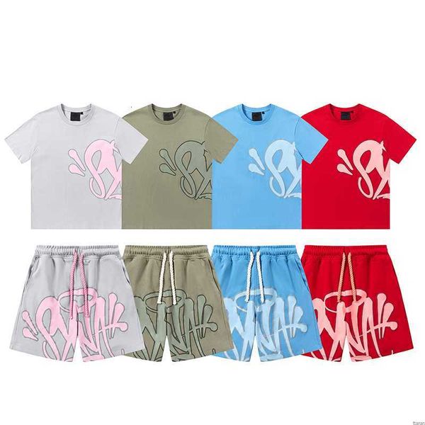 5A Mens Syna World Tshirts Set Designer SwearShirt Tee imprimé T-shirt Short Y2K Tees Syna World Graphic Tshirt and Shorts Hip Hop S-XL