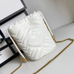 5A Mini bolso de diseñador bolso de cubo bolso de teléfono bolso Bolsos de hombro de mujer Bolso bandolera de cuero con cuerda de sujeción Mini bolso de teléfono bolso de mano de diseñador