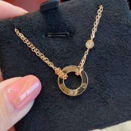 5A ketting ontwerper voor vrouw gouden kettingen met diamanten 18K topkwaliteit Een ketting goud klassieke designer ketting schelp voor vrouwen bruiloft sieraden