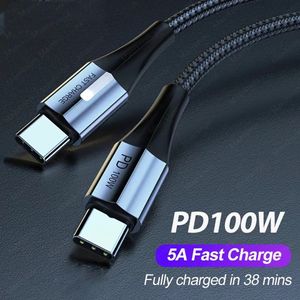 5A PD 100W USB Naar Type C Kabel Quick Charge 4.0 USB Type-C Kabel E-Marker Data Cord Voor Samsung S24 S23 Mobiele Telefoon Tablet