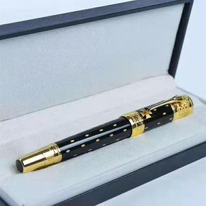 5A Kwaliteit Zwart Metalen Vulpennen Mode Kantoorbenodigdheden Luxe Pen Kalligrafie inkt-pennen Voor Kerstcadeau Diamant kleur r247N