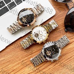 Montre chronographe de qualité 5A pour hommes, mouvement à Quartz en cuivre, lumineux, Bracelet en acier inoxydable lourd, montre-Bracelet de styliste