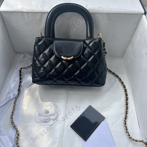 23k Nouvelle collection médiévale de luxe Design de mode Sac à chaîne de luxe classique pour femmes en cuir d'agneau Sac à bandoulière rétro polyvalent au milieu