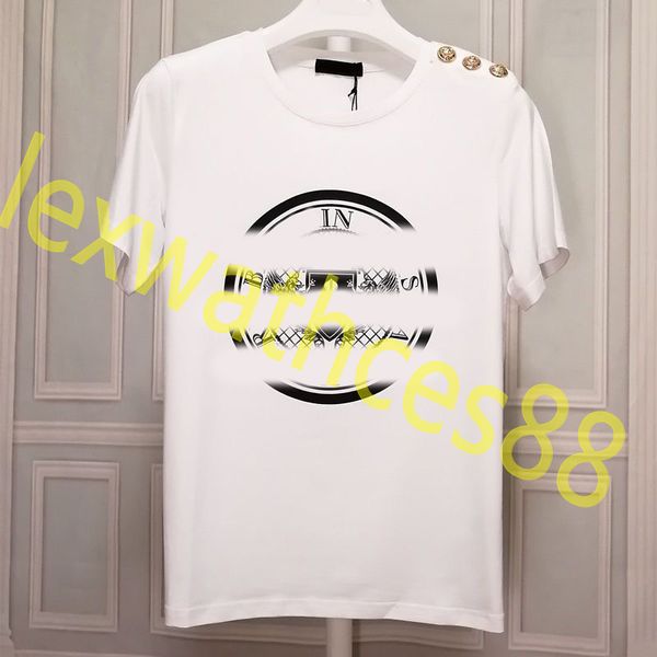 5A qualité Designer Été Nouveau Blanc Noir T-shirts femmes teeswool Designer O-Cou Manches Courtes Vêtements Pour Hommes Cadeau De Noël De Luxe