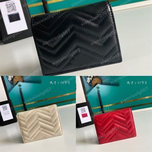 5A qualité cuir nouveau luxe designer carte de visite portefeuille hommes mode petit porte-monnaie avec boîte portefeuille clé femme 292T