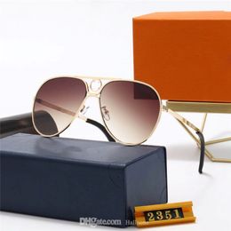 5a kwaliteit verkoop klassieke metalen frame glazen lens piloot zonnebril mannen vrouwen vintage ontwerp oculos de sol masculino gafas met accessorie 234e