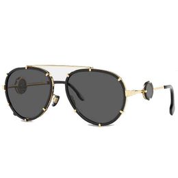 Lunettes de soleil 5A VS VE2232 Icône vintage Pilot Clip-on Eyewear Discount Designer Sunglasses Acetate 100% UVA / UVB avec boîte de lunettes Fendave Pqoj