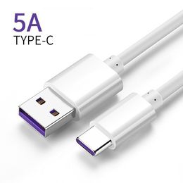 Cable de superar de súper 5A para el cable Huawei Samsung USB Tipo C Cable USB 3 1 Cables de carga rápida Typec
