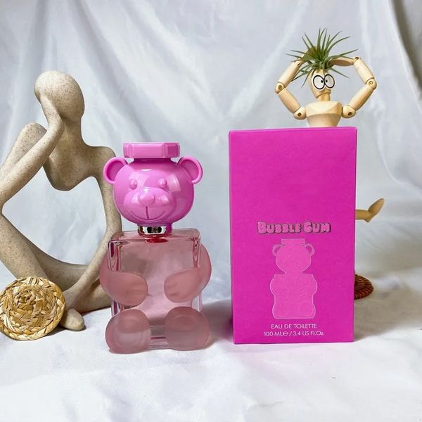 5A en peluche ours jouet 2 perles parfum 100 ml jouet2 bulles gum hommes femmes beaux parfum bonne odeur de corps durable brume de haute qualité