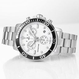 5A Tisot Reloj Seastar 1000 Cronógrafo Movimiento de cuarzo Reloj de pulsera automático de acero inoxidable Relojes de diseño con descuento para hombres y mujeres 23.11.30 Fendave