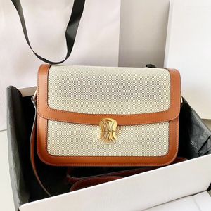 5a top qualité designer adolescent triomphe Sacs à bandoulière en toile Femmes sacs à main de luxe Sac à main Bandoulière baguette sac fourre-tout hommes Pochette en cuir véritable 2 taille sac à rabat classique