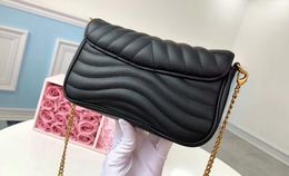 5A top Qualité M63929 18 cm Nouvelle Vague Chaîne Pochette Sac À Bandoulière, Cuir De Veau, avec Dust Bag + Boîte, DHL Livraison Gratuite