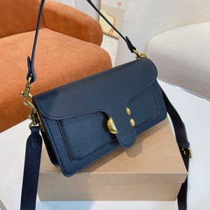 Bolsos de hombro de alta calidad para mujer, bolsos de diseñador con estampado clásico, doble correa, bolso de mano Tebby a la moda, bolso de regalo metálico para niñas