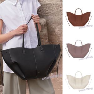 Fourre-tout Cyme en cuir de vache véritable 10A - Seau design ailé Élégance française : double options de transport Sac à main de créateur en cuir véritable grande taille shopping sac à bandoulière hobo souple berii