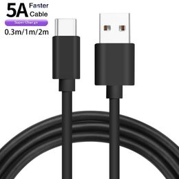 5A USB C Cable Cable cargador de teléfono para Samsung S10 S20 Xiaomi mi 11 teléfono móvil carga rápida tipo C Cable USB