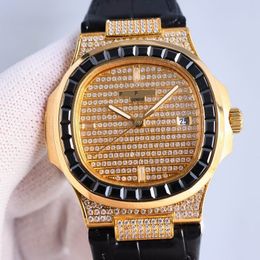 5A Mira Petak Philipe Nautiluss 5719 Diamantes Movimiento Autodieno Autodineo ¡Relojes de diseñador de descuento para hombres Fendave 24.3.28