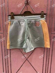 5a dames designer shorts mode -stijl gefermenteerde wasbeurt met zacht los borduurpatroon 100% katoenen vlakte