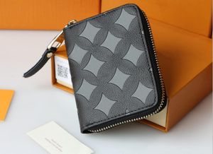 5AAA Top Monedero de cuero de lujo Carteras femeninas Carteras de diseñador de moda Bolso retro para hombres Titulares de tarjetas clásicas Monederos Vuttons Famoso Club Cartera