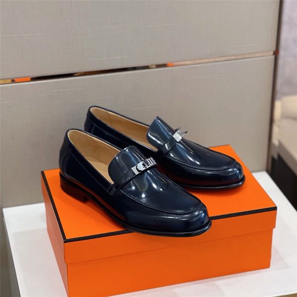 5aoriginal 12model Nouveau homme designer chaussures habillées de concepteur brun noir mocts de luxe