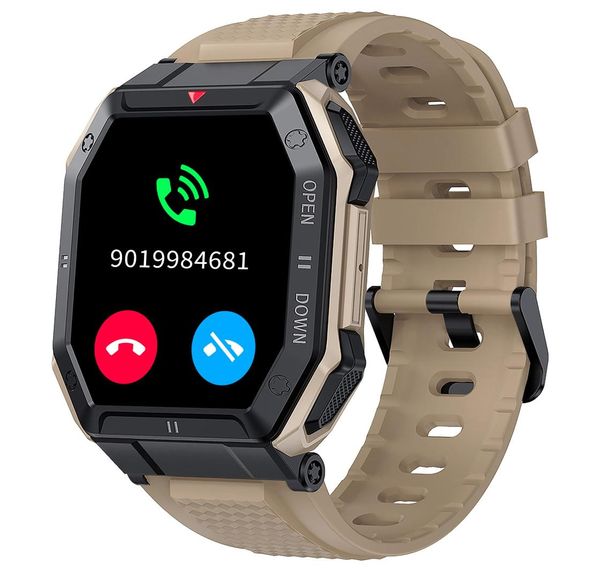 Reloj inteligente impermeable de 5atm IP67 con función de llamada compatible con Android e iOS7830608