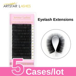 5caselot Volume Lashes Extensions C D CC DD Curl 820 mm Hoge kwaliteit Individuele valse wimper vormen producten 240511