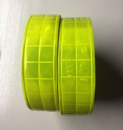 5 cm * 50m fluorescerend geel verkeerssignaal veiligheidskleding reflectie strip kledingstuk tas accessoires veiligheidskleding reflecterende PVC-tape