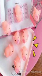 5 cm Cartoon leuke Scream Roze Varken Speelgoed Zacht Dier knijpen knijpen Healing Vent Mochi Stress Reliever Decor Kids Gift2842421