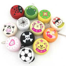 5CM Leuke Dierenprints Houten Yoyo Speelgoed Lieveheersbeestje Speelgoed Kids Yo-Yo Creatieve Yo Yo Speelgoed voor kinderen Yoyo Bal BJ