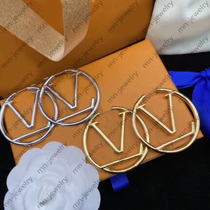 5cm dames grote gouden hoepel luxe klassieke Orrous, oorbellen.Ontwerper Sieraden Valentijnsdag Huwelijkscadeaus voor de bruid.Heeft stempel.