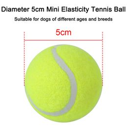 5cm Pet Tennis Jouet de chien Special Ball Small Dog Elastic Tennis Ball Interactive Toy Chew High Bouncy Ball Mini Dog Tennis Toy